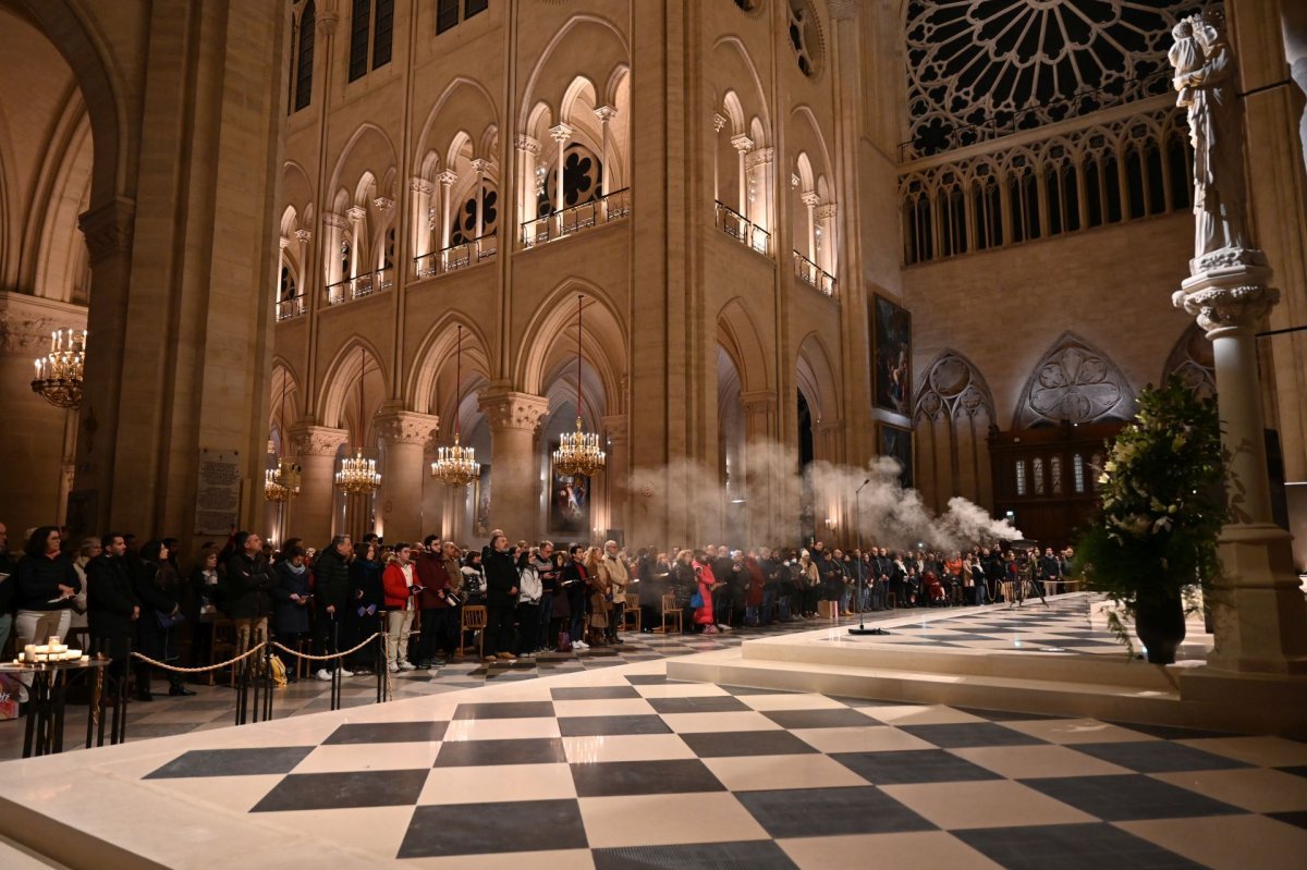 Vêpres du samedi 14 décembre 2024 à Notre-Dame de Paris. © Marie-Christine Bertin / Diocèse de Paris.