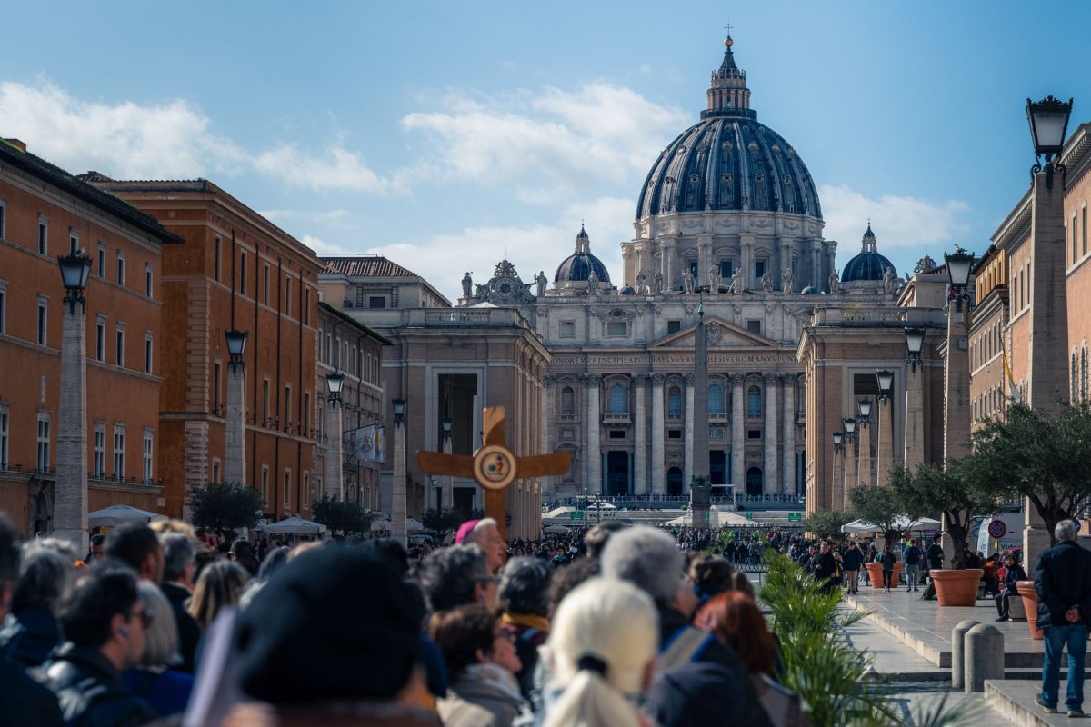 Pèlerinage jubilaire à Rome - 27 février. Basilique Saint-Pierre. © Liam Hoarau / Diocèse de Paris.