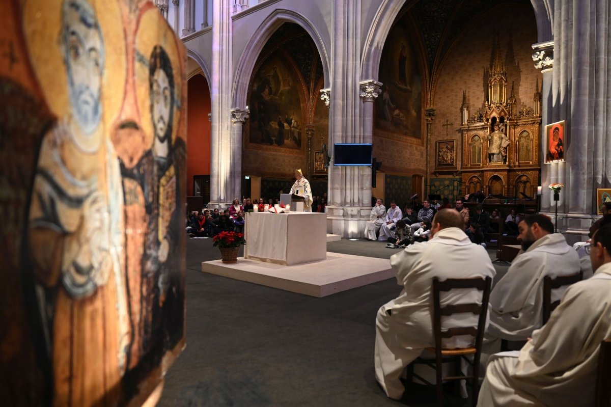 Messe à Saint-Ignace. © Marie-Christine Bertin / Diocèse de Paris.