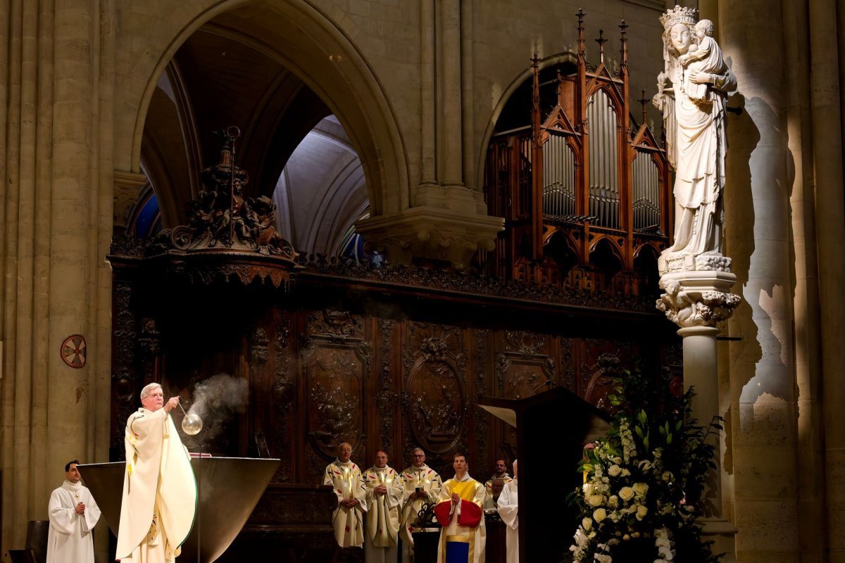 Messe en présence des prêtres et diacres de Paris. © Trung Hieu Do / Diocèse de Paris.