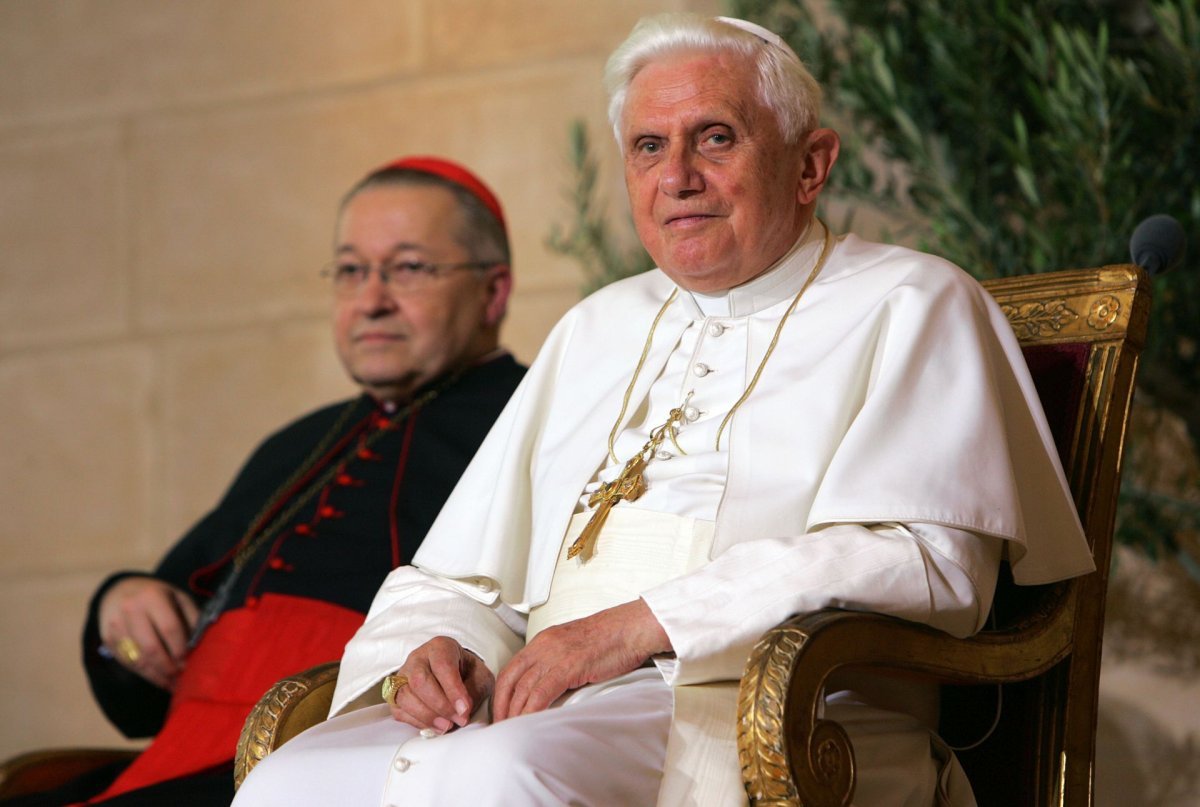 Benoît XVI au Collège des Bernardins. © Alessia Giuliani / Ciric – Reproduction interdite.
