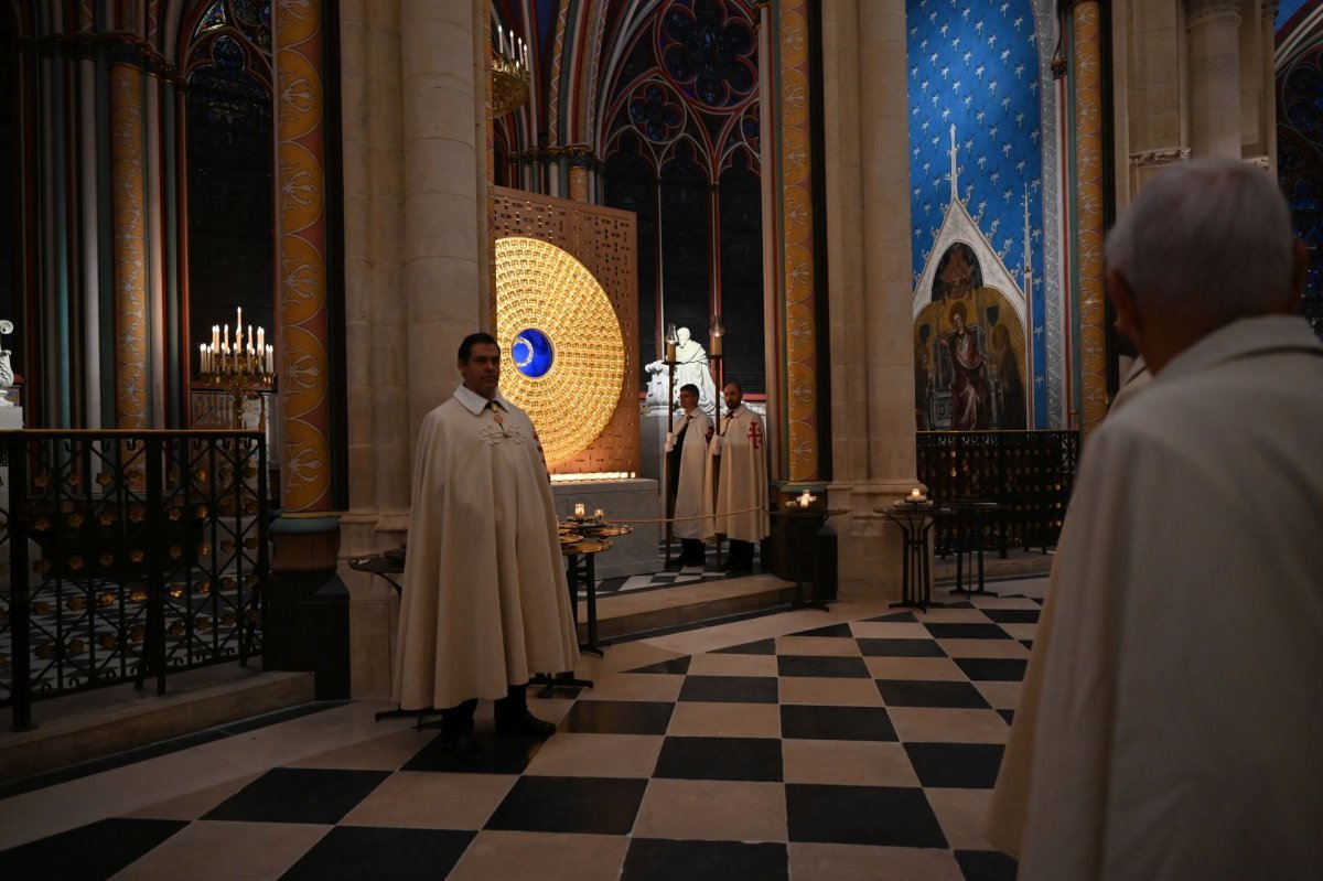 Retour de la Couronne d'épines à Notre-Dame de Paris. © Marie-Christine Bertin / Diocèse de Paris.
