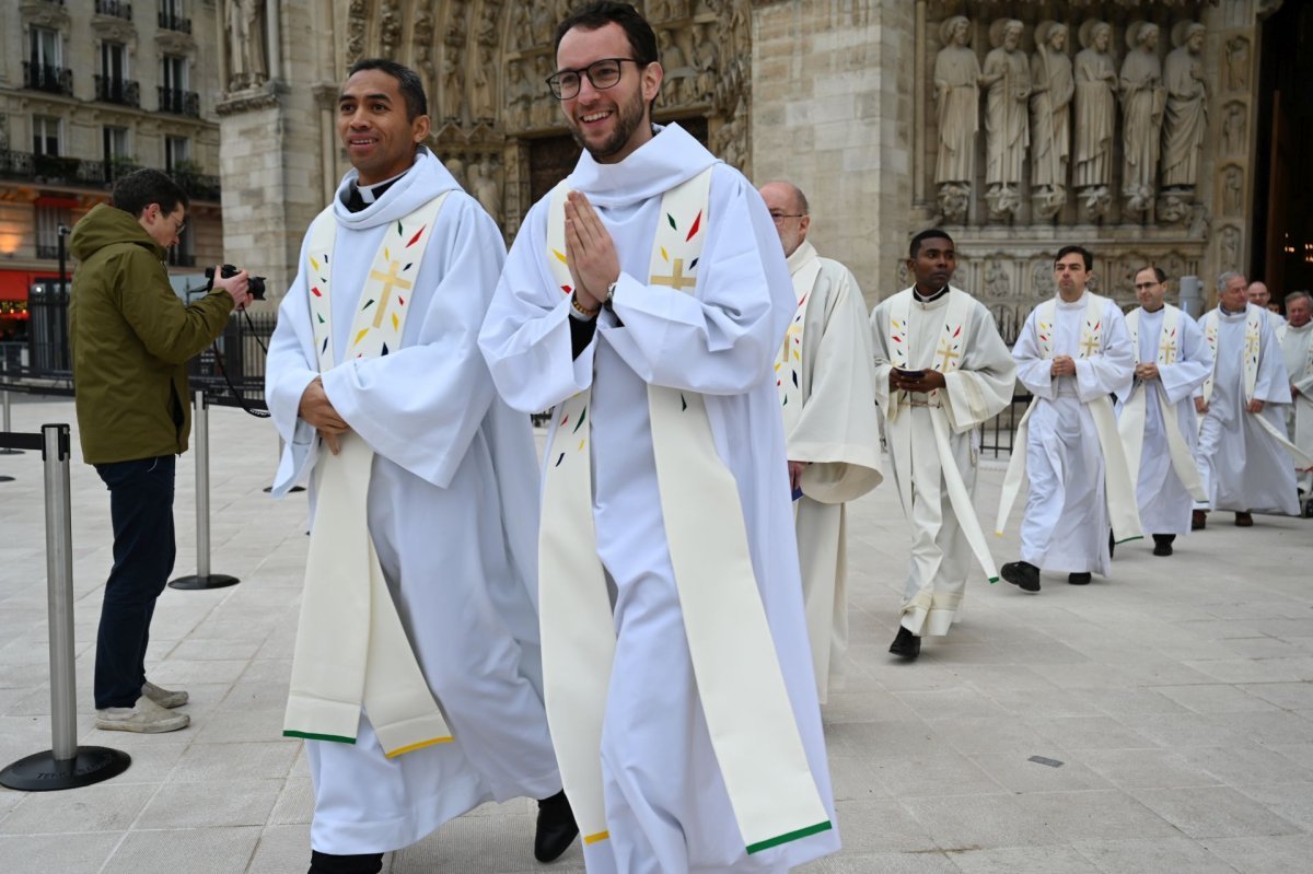 Messe en présence des prêtres et diacres de Paris. © Marie-Christine Bertin / Diocèse de Paris.