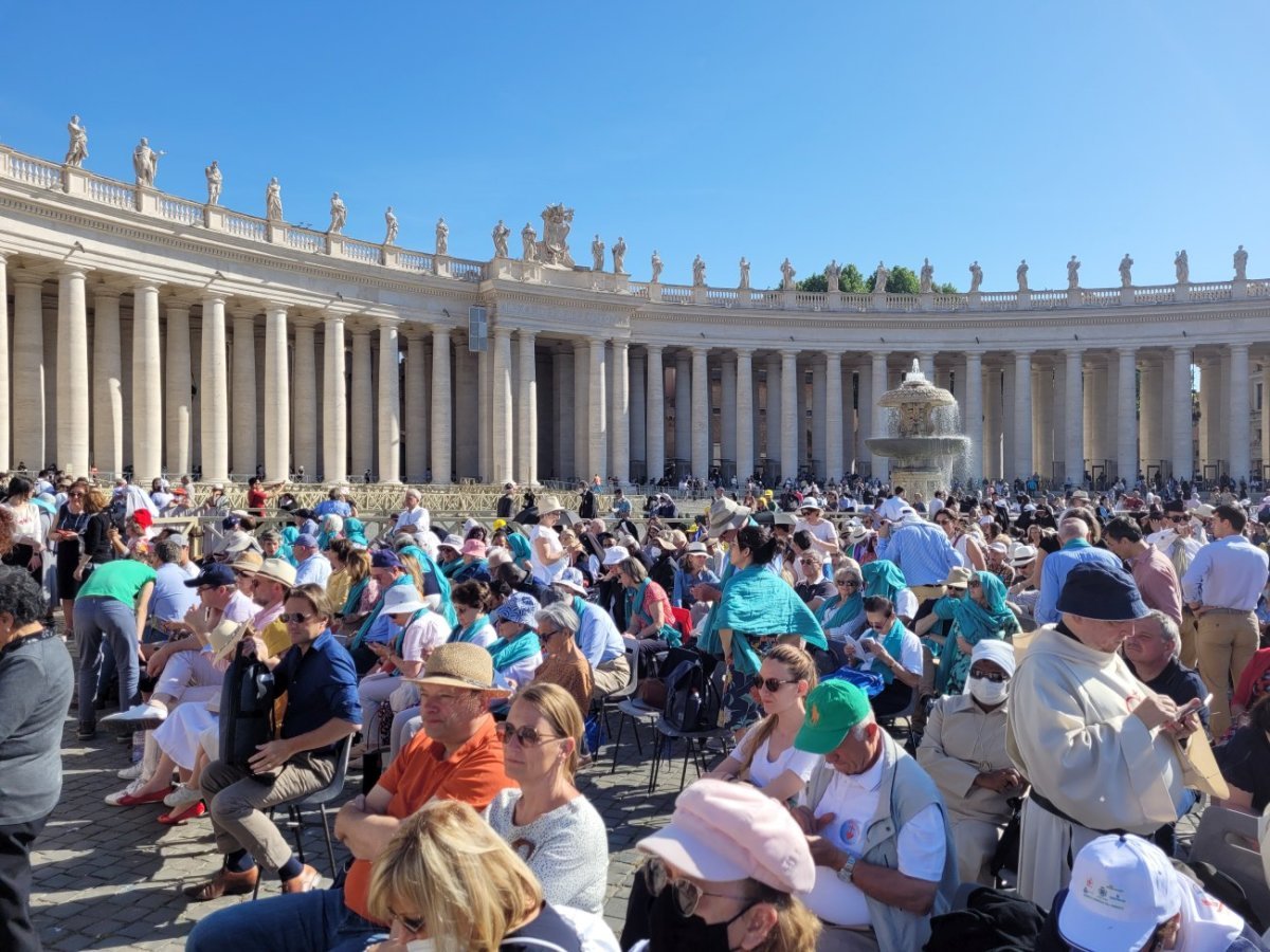 Pèlerinage diocésain à Rome pour la canonisation de Charles de Foucauld. © Charlotte Reynaud / Diocèse de Paris.