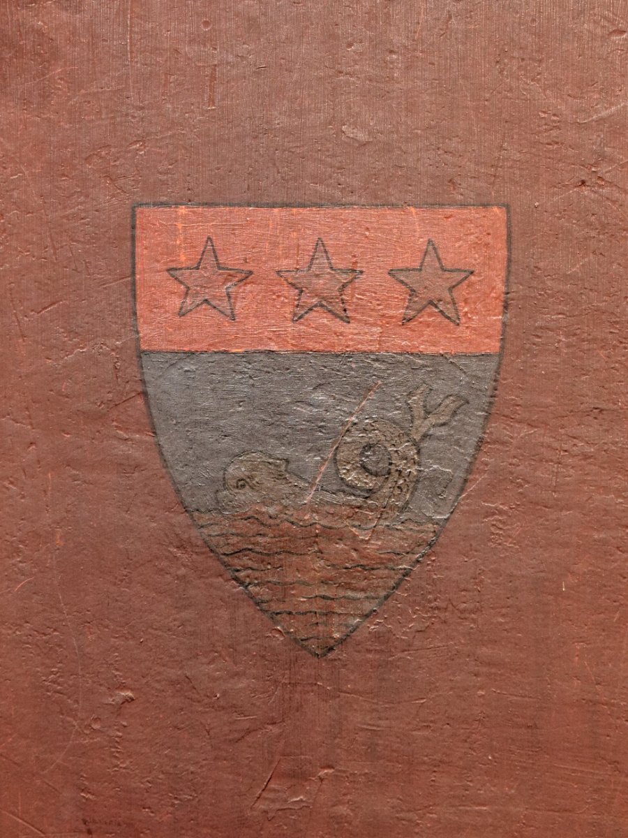 Blason à Notre-Dame de Paris. © Yannick Boschat / Diocèse de Paris.