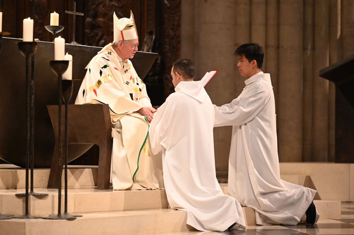 Ordinations des diacres permanents 2025. © Marie-Christine Bertin / Diocese de Paris.