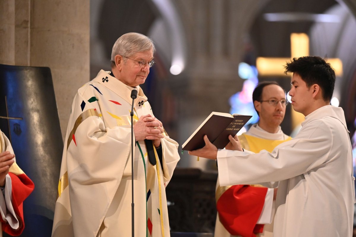 Messe de réouverture de Notre-Dame pour les collégiens et lycéens. © Marie-Christine Bertin / Diocèse de Paris.