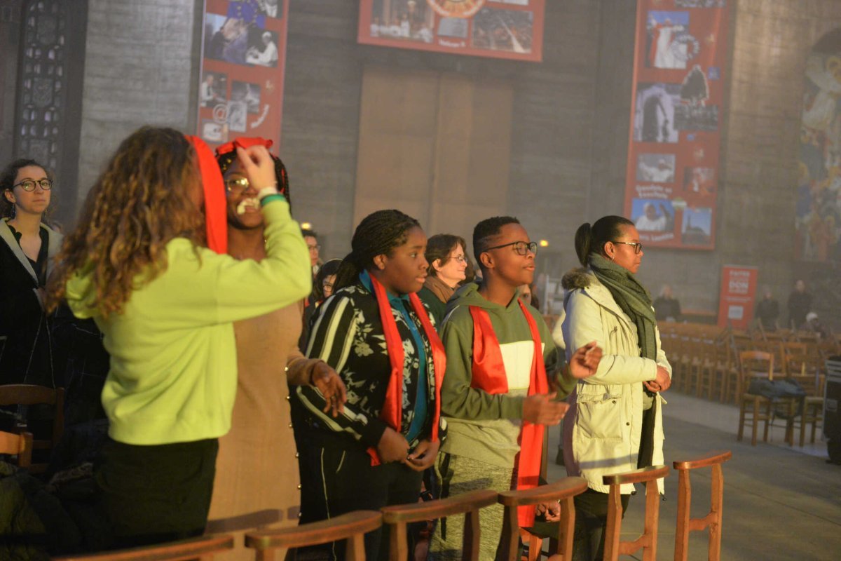 Rassemblement des jeunes confirmés en 2020. © Marie Christine Bertin / Diocèse de Paris.