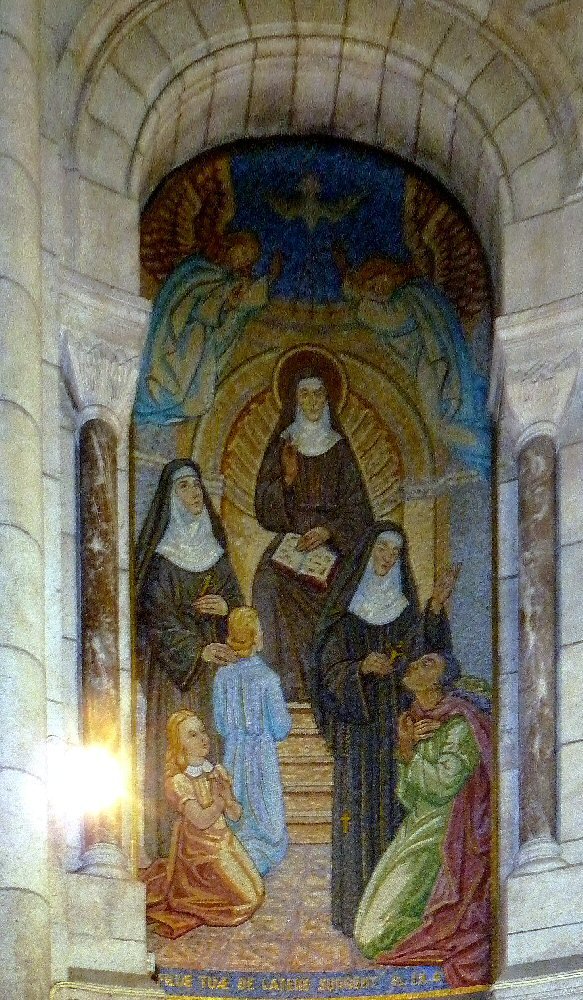 Au carmel de Pontoise. Mosaïque du Sacré-Cœur © C. D. A. S.