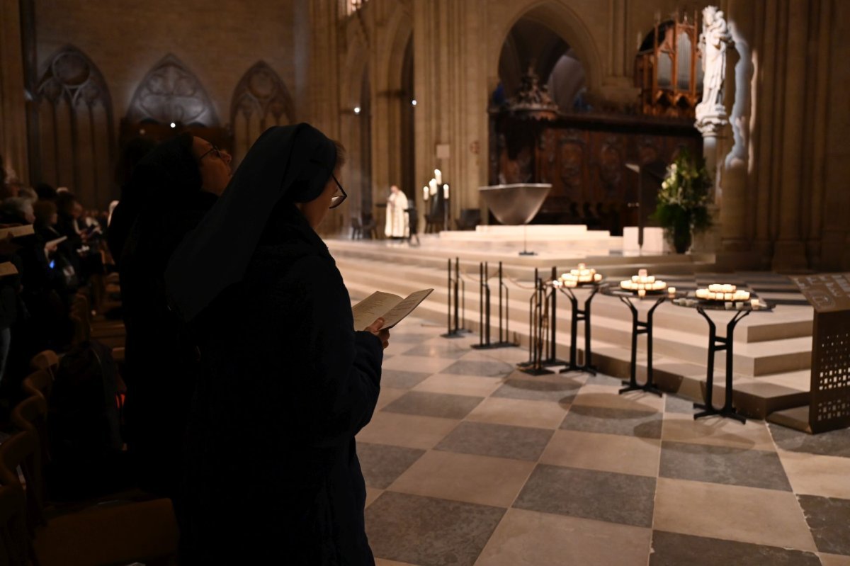 Vêpres du samedi 14 décembre 2024 à Notre-Dame de Paris. © Marie-Christine Bertin / Diocèse de Paris.