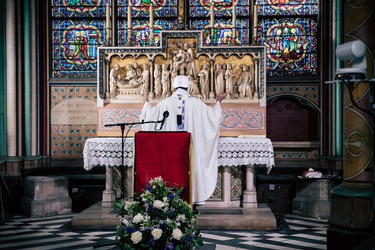 Messe de la Dédicace de la cathédrale Notre-Dame de Paris. © Guillaume Poli / CIRIC.