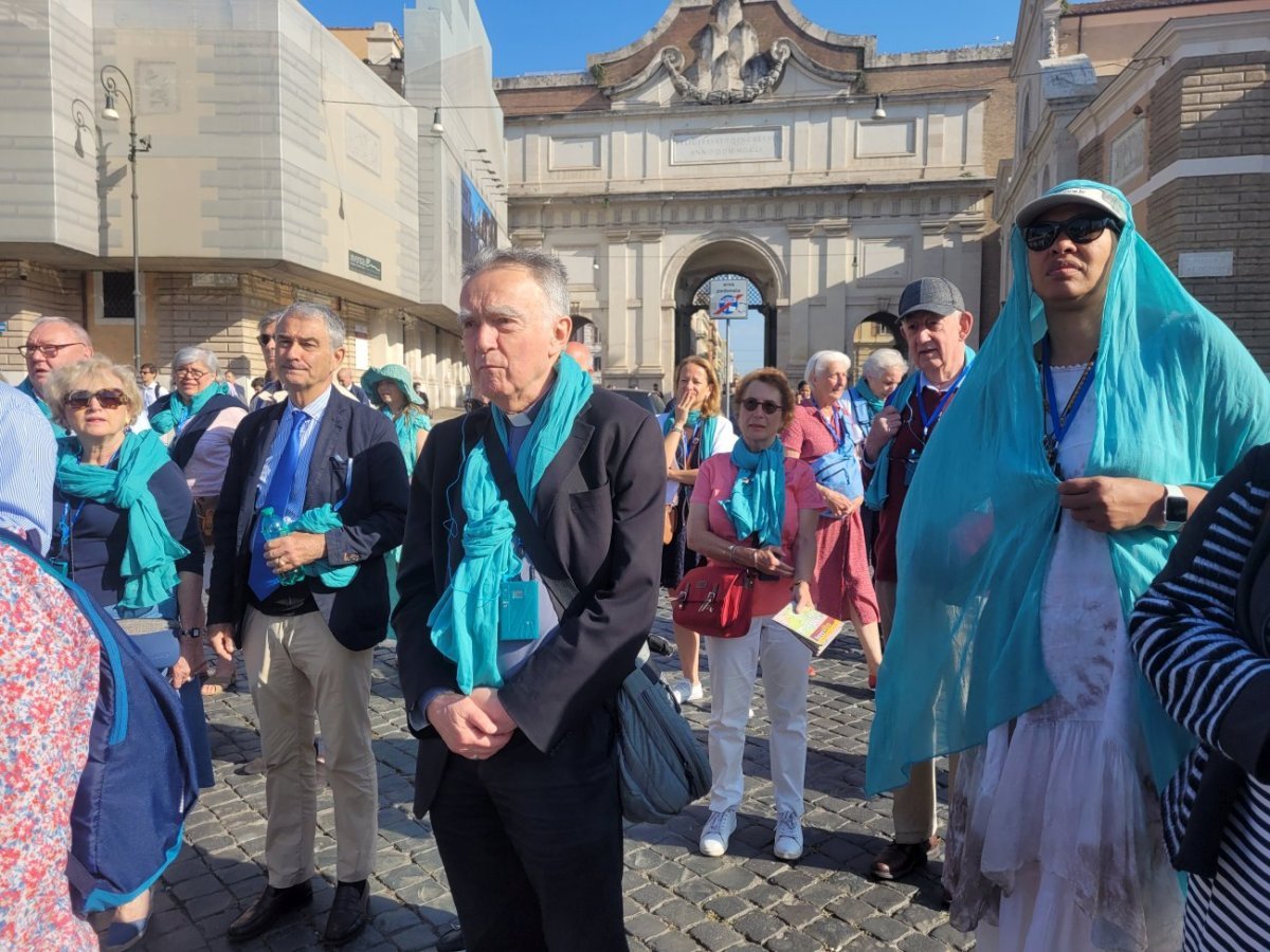 Pèlerinage diocésain à Rome pour la canonisation de Charles de Foucauld. © Charlotte Reynaud / Diocèse de Paris.