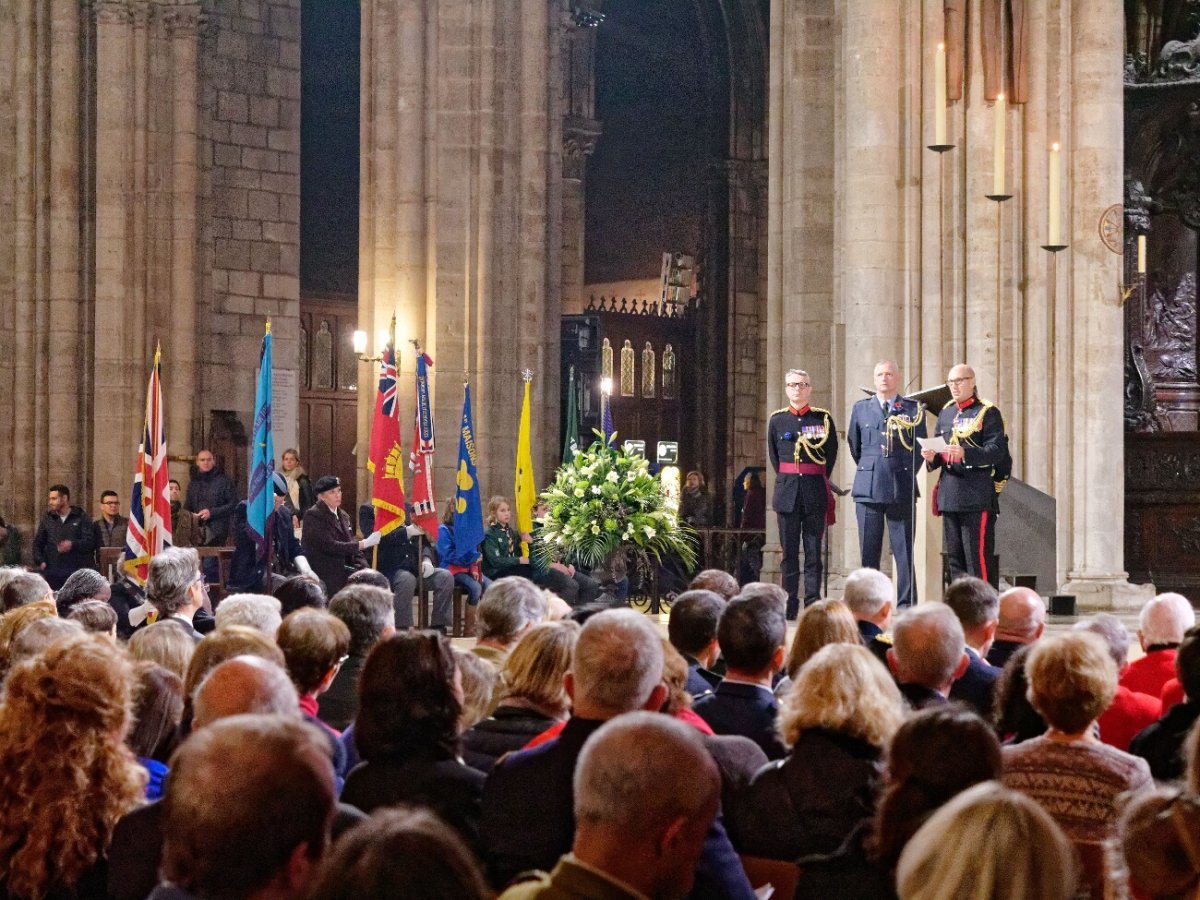Célébration de commémoration du centenaire de l'armistice de la Grande (…). © Yannick Boschat / Diocèse de Paris.