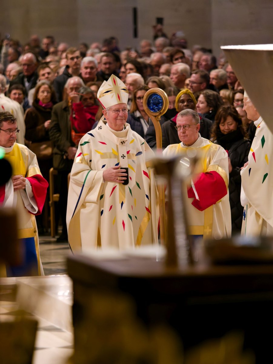 Messe en présence des services diocésains et de l'Atelier de Notre-Dame. © Yannick Boschat / Diocèse de Paris.