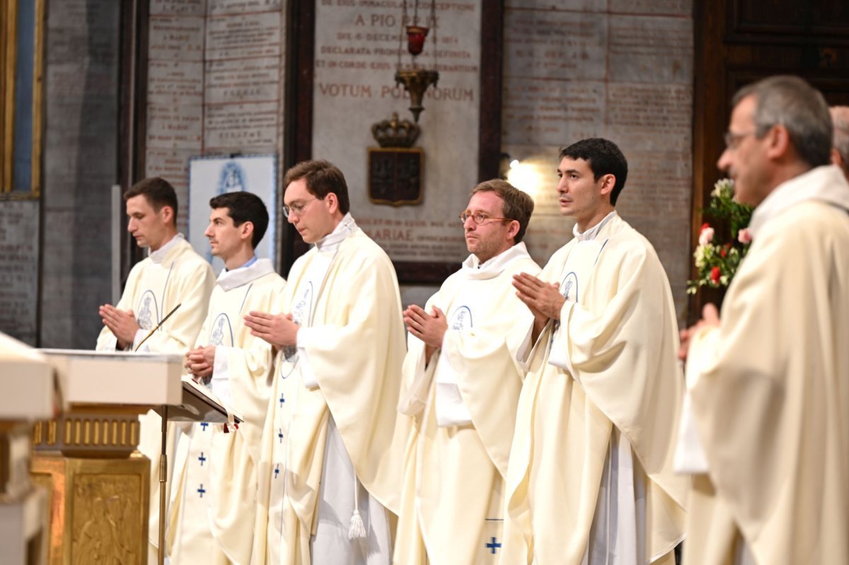 Messe des nouveaux prêtres à Notre-Dame des Victoires. © Marie-Christine Bertin / Diocèse de Paris.