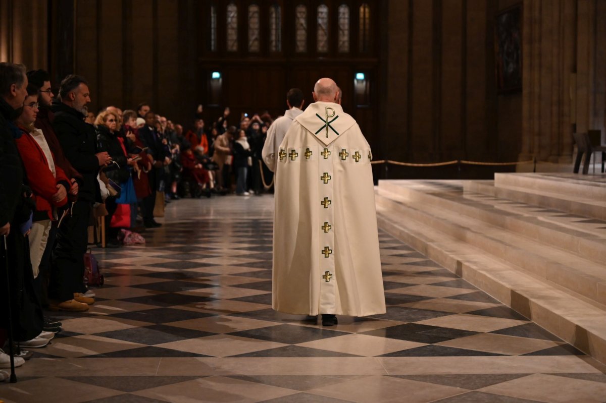 Vêpres du samedi 14 décembre 2024 à Notre-Dame de Paris. © Marie-Christine Bertin / Diocèse de Paris.