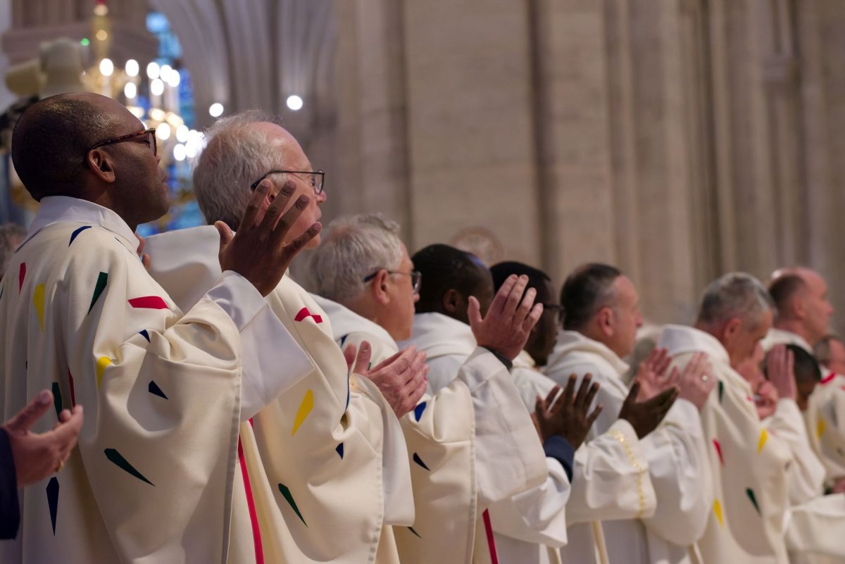 Messe en présence des prêtres et diacres de Paris. © Trung Hieu Do / Diocèse de Paris.