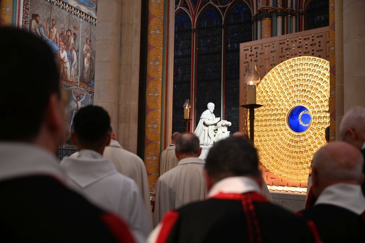 Retour de la Couronne d'épines à Notre-Dame de Paris. © Marie-Christine Bertin / Diocèse de Paris.
