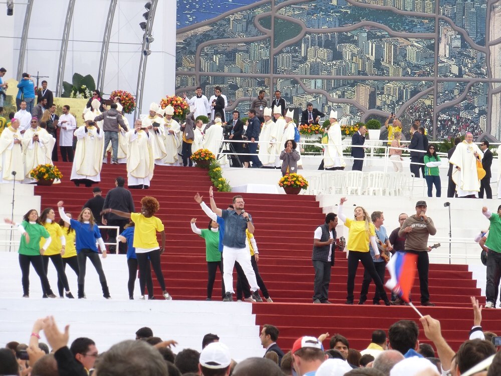 Messe pour les Journées Mondiales de la Jeunesse. © Bruno Guespereau / Diocèse de Paris.