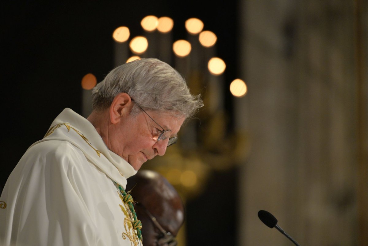 Accueil de Mgr Laurent Ulrich, archevêque de Paris. © Marie-Christine Bertin / Diocèse de Paris.