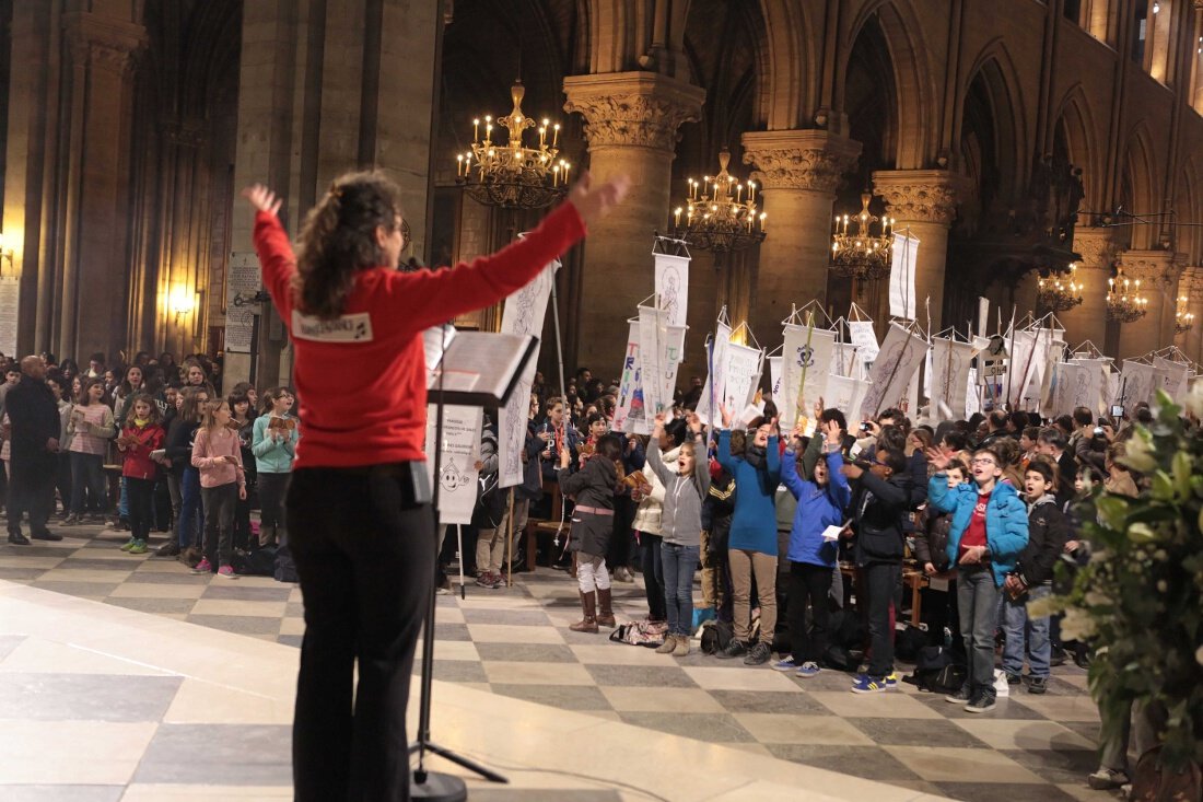 Messe à Notre-Dame de Paris. © Yannick Boschat / Diocèse de Paris.