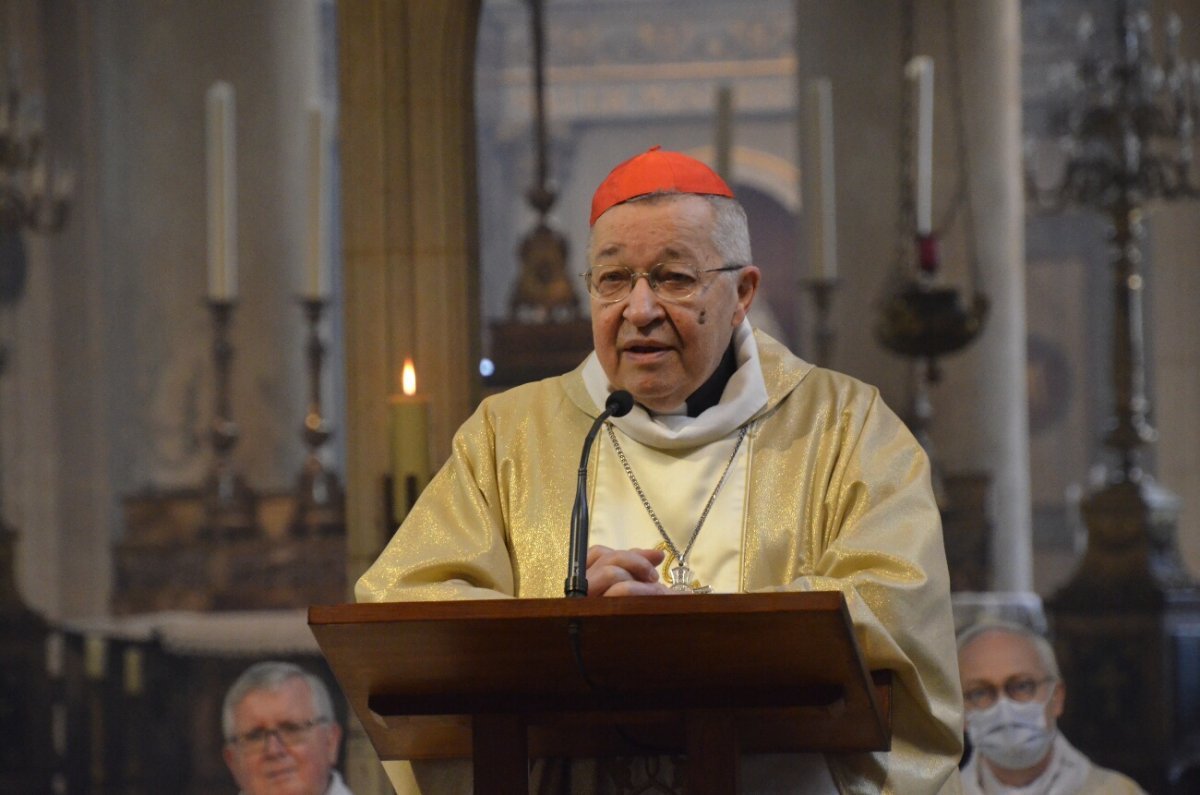 Messe de Pâques 2021 présidée par le cardinal André Vingt-Trois. © Michel Pourny / Diocèse de Paris.