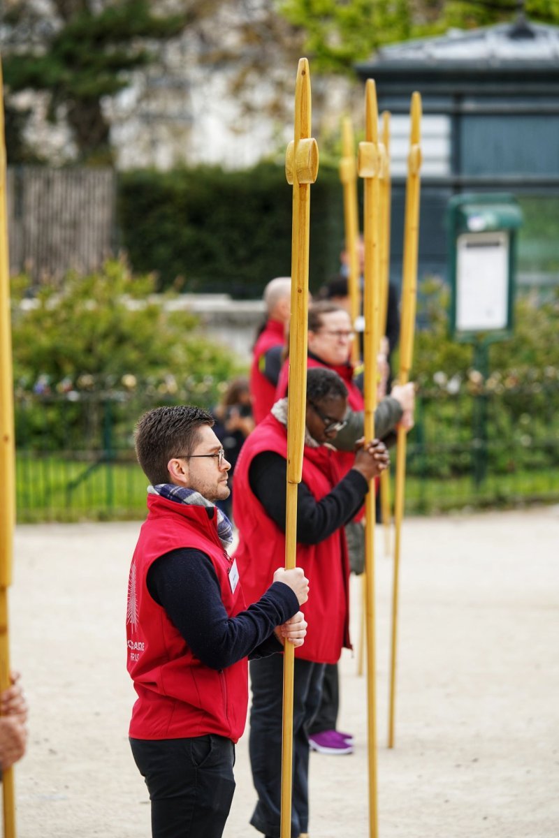 Chemin de croix 2026 à Notre-Dame de Paris (4e). © Illian Callé.