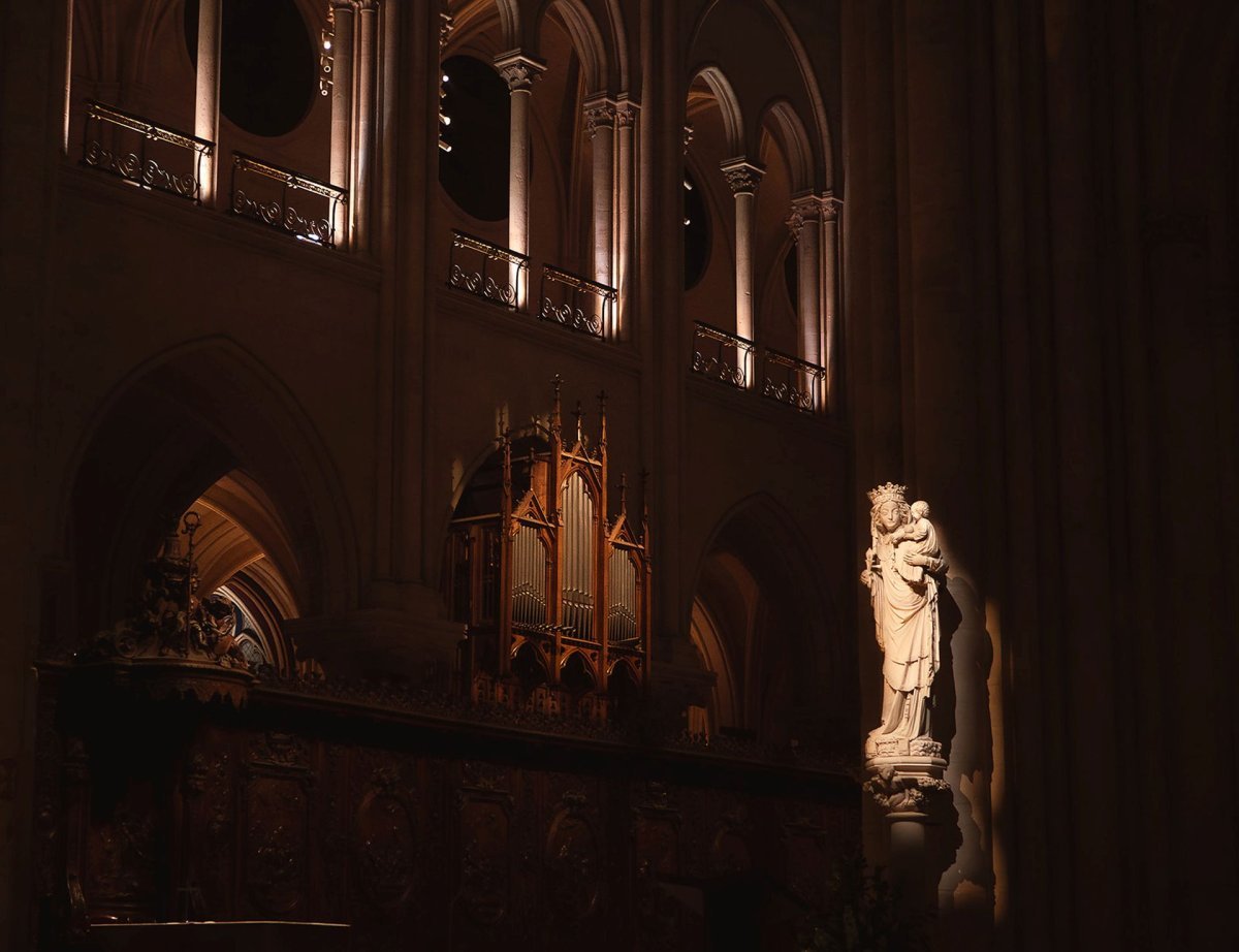 Vêpres du mardi 10 décembre 2024 à Notre-Dame de Paris. © Maximilien Krebs.