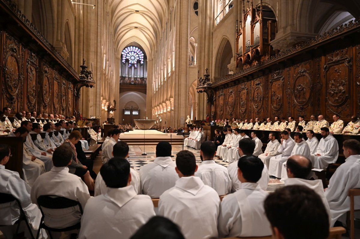 Messe pour l'anniversaire de la Faculté Notre-Dame, du Séminaire de (…). © Marie-Christine Bertin / Diocèse de Paris.