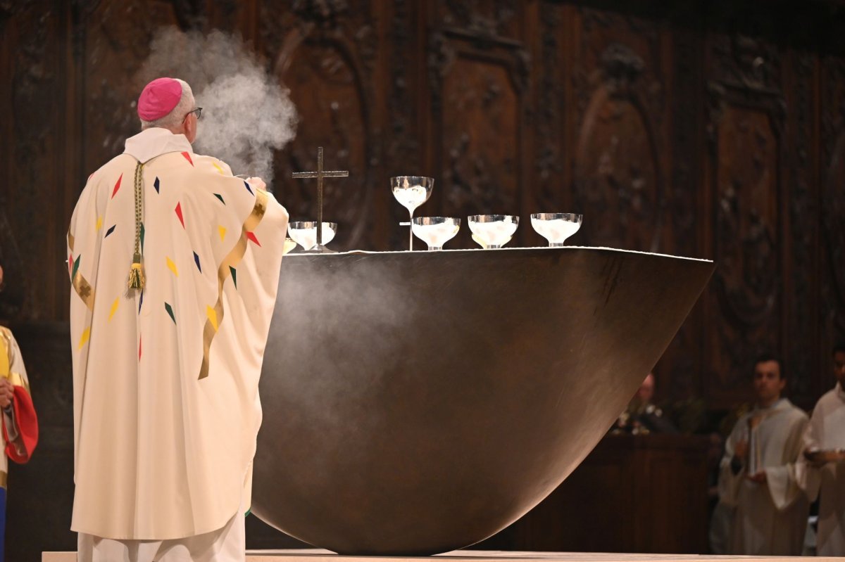 Messe du soir du vendredi 13 décembre 2024 à Notre-Dame de Paris. © Marie-Christine Bertin / Diocèse de Paris.