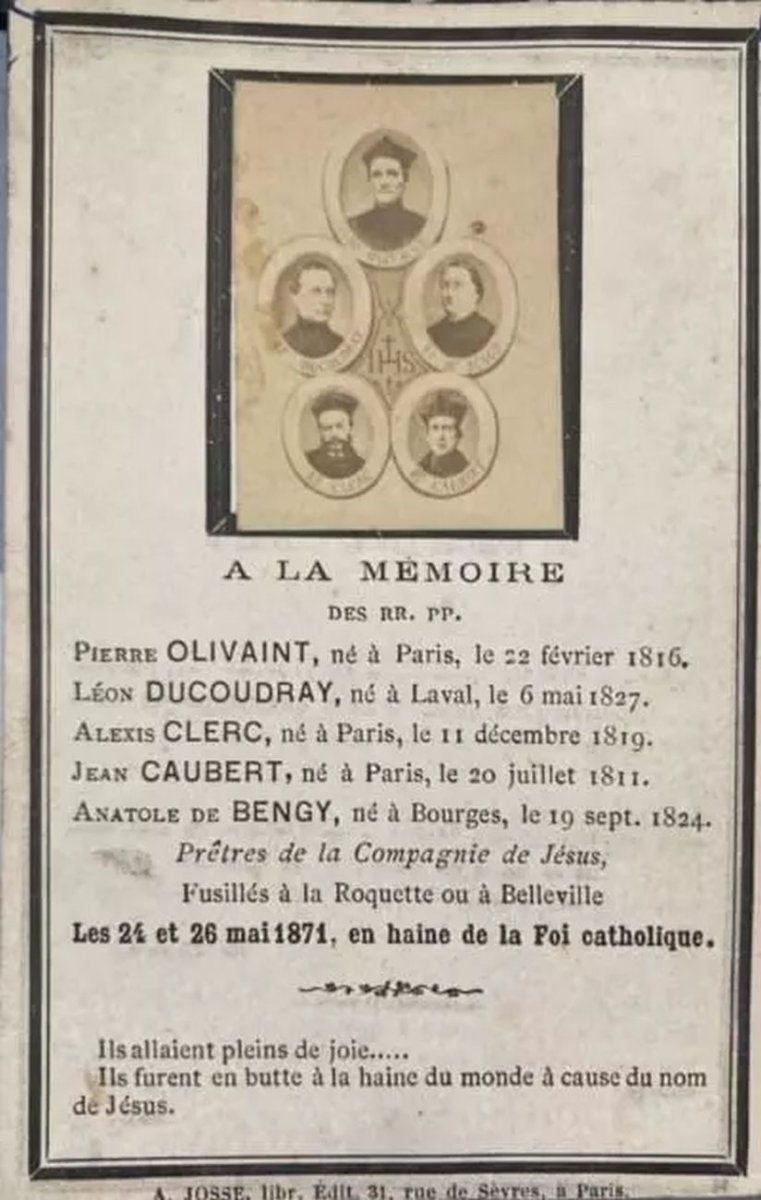 Hommage aux jésuites martyrs de la Commune de Paris en l'église (…). © Michel Pourny / Diocèse de Paris.