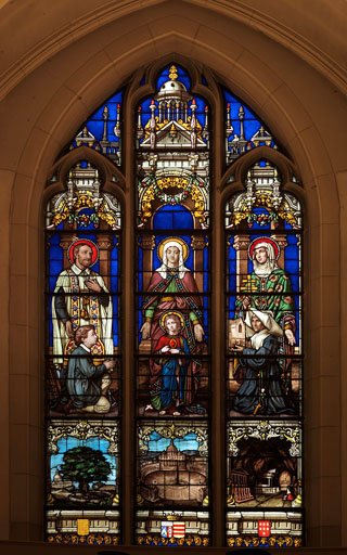 Vitrail de l'église Sainte-Rosalie. © C. D. A. S.