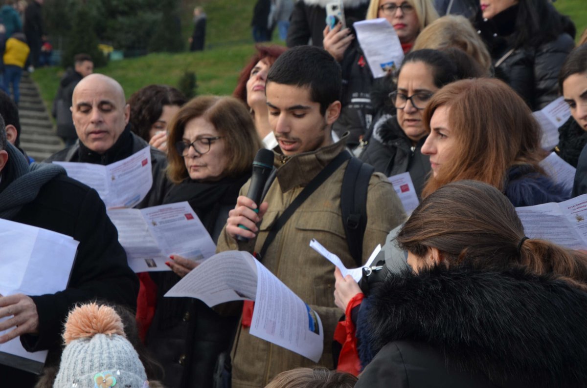 Montée jubilaire des chrétiens d'Orient. © Michel Pourny / Diocèse de Paris.