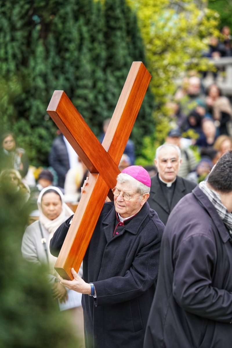 Chemin de croix 2026 au Sacré-Cœur de Montmartre (18e). © Illian Callé.